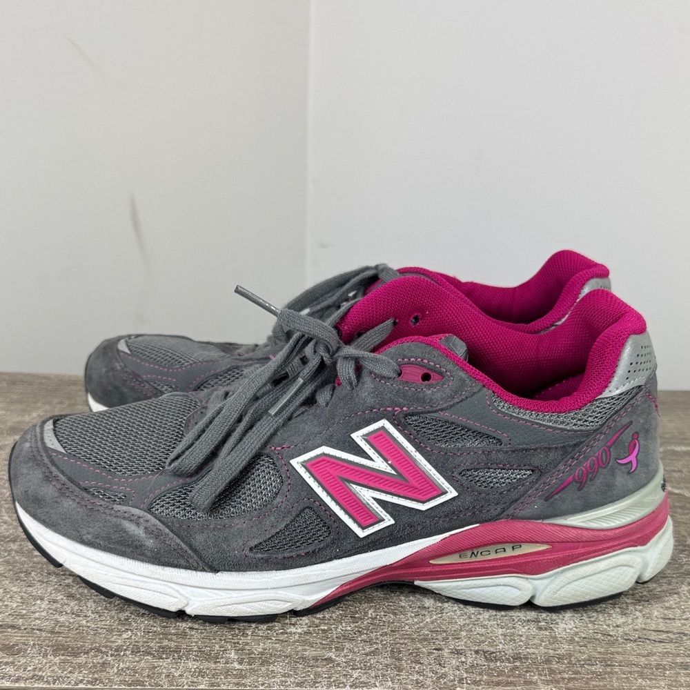 Women’s new balance 990 breast cancer Susan g komen ladies size 9B pink run walk